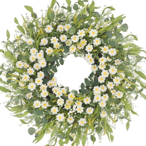 27.5 Inch Large Olive Wreath for Front Door,Handmade All-Season Outdoor Wreath with Olive Leaf Fruit, Summer Home Décor with Beaded Grass Accents for Farmhouse,Wedding in Saudi Arabia