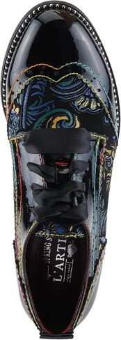 Spring Step L'Artiste Pradeep Women's Oxford Bootie - Glossy Patent Leather, Edgy Studs, Modern Flair in Saudi Arabia