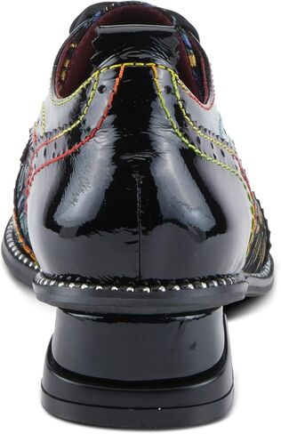 Spring Step L'Artiste Pradeep Women's Oxford Bootie - Glossy Patent Leather, Edgy Studs, Modern Flair in Saudi Arabia