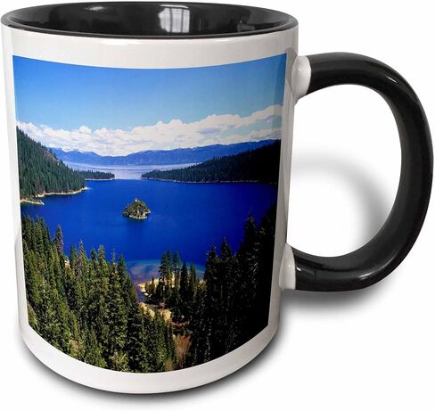 مج 3dRose _57609_3 "Lake Tahoe California" كوب سحري متحول، 11 أونصة، متعدد الألوان in Saudi Arabia