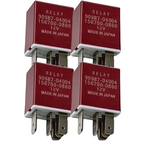 90987-01003/056700-4800 3-Pin 12V 22A Light/Horn Relay (Normally Open), Compatible with Toyota 4Runner 84-95, Camry 83-86, Corolla 80-88, Land Cruiser 81-97, Previa 91-97, Pickup 92-95 in Kuwait