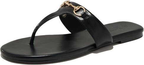 Women's Flat Sandals Metal Chain Flip Flops Summer Comfortable Slip on Slippers Dressy Shoes in Kuwait