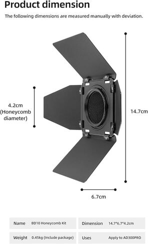 GODOX BD-10 Barndoor Kit, for Godox AD300 AD300Pro AD300Pro II AD300 Pro II in Saudi Arabia