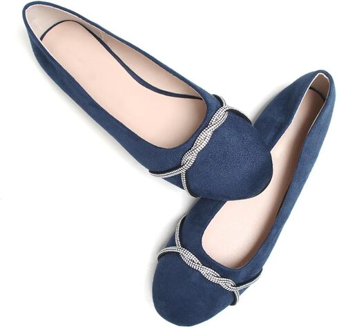 TN TANGNEST Womens Mary Jane Flats Fashion Chain Square Toe Ballet Shoes Rhinestone Flats Comfort Slip On One Line Strap Flat Shoes in Saudi Arabia