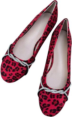 TN TANGNEST Womens Mary Jane Flats Fashion Chain Square Toe Ballet Shoes Rhinestone Flats Comfort Slip On One Line Strap Flat Shoes in Saudi Arabia