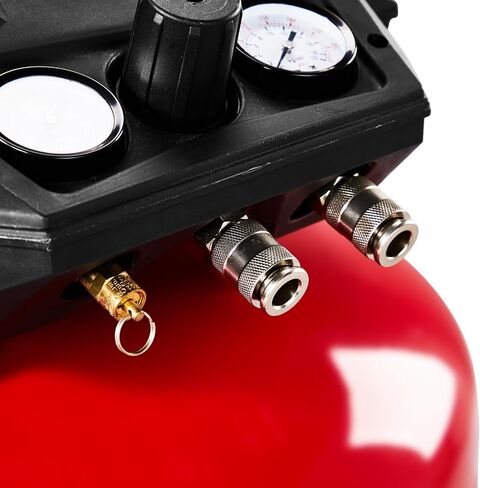6 Gallon Portable Pancake Air Compressor, 1.5HP 120V Oil-Free, 150 PSI, 3.8 SCFM @ 40 PSI, 2.8 SCFM @ 90 PSI, for Air Tools, Tires, Garage & Shop in Saudi Arabia