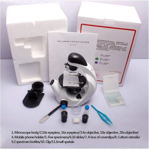 Microscope Student Microscope Kit Compound Adult Microscopes for Outdoor Activities Scientific Research and Teaching Microscopes in Kuwait