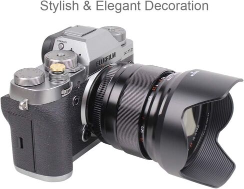 Foto&Tech Soft Shutter Release Button Compatible with Leica Q3 Monochrom Digital Camera (2 Pieces, Gold) in Saudi Arabia