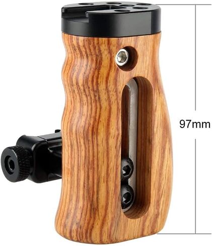 NICEYRIG A6400 A6500 A6100 Camera Cage Kit for Sony Alpha A6400 A6500 A6100, with NATO Top Handle, Wooden Side Handle DSLR Video Rig Stabilizer in Saudi Arabia