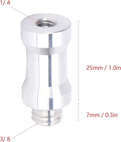 1/4 Inch Female 3/8 Inch Male Threaded Ring Screw Converter, Tripod Mount Screw Adapter Light Stand 3/8Inch Female to 1/4Inch Male Convertor Adapter Ball Head Flash Trigger Receive in Saudi Arabia