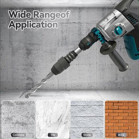 SDS-Plus to SDS-Max Adapter,8-1/4 Inches Long Alloy Steel Adapter for Rotary Hammer Drills,for Concrete and Demolition Work in Saudi Arabia