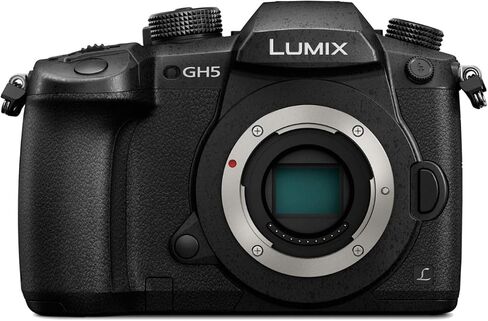 Panasonic LUMIX GH5 4K Digital Camera, 20.3 Megapixel Mirrorless Camera with Digital Live MOS Sensor, 5-Axis Dual I.S. 2.0, 4K 4:2:2 10-Bit Video, Full-Size HDMI Out, 3.2-Inch LCD, DC-GH5 (Black) in Kuwait
