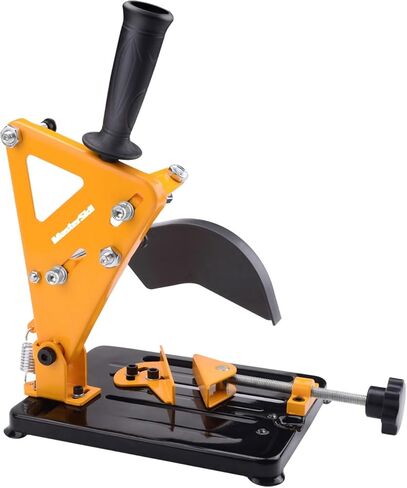 Adjustable Angle Grinder Stand with 45° Clamp & High-Strength Spring, Heavy-Duty Cast Iron Base, Safety Guard Cover, Easy-Adjust Lock - Bench Mount Bracket Holder for 100 115 125mm Angle Grinders in Saudi Arabia