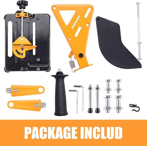 Adjustable Angle Grinder Stand with 45° Clamp & High-Strength Spring, Heavy-Duty Cast Iron Base, Safety Guard Cover, Easy-Adjust Lock - Bench Mount Bracket Holder for 100 115 125mm Angle Grinders in Saudi Arabia