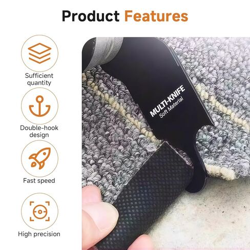 3 PCS Oscillating Tool Hook Blade,Multi Tool Blades for Cutting Soft Materials Roofing Shingles, PVC Floor Carpet, Cardboard, Universal Fit for Most Oscillating Tools in Saudi Arabia