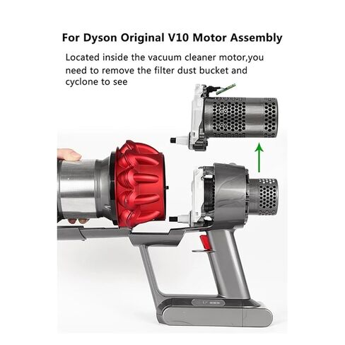 محرك متوافق مع دايسون V10 SV12 قطعة غيار المكنسة الكهربائية المرفقة، V10 محرك رأس المحرك تجميع الجسم الرئيسي in Kuwait