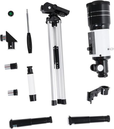 Zoom Refracting Astronomical Telescope with Angle Fully Coated Optics Tripod and Phone Holder for Adults and Beginner Astronomy Enthusiasts in Kuwait