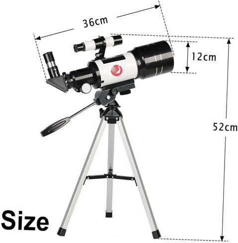 Zoom Refracting Astronomical Telescope with Angle Fully Coated Optics Tripod and Phone Holder for Adults and Beginner Astronomy Enthusiasts in Kuwait