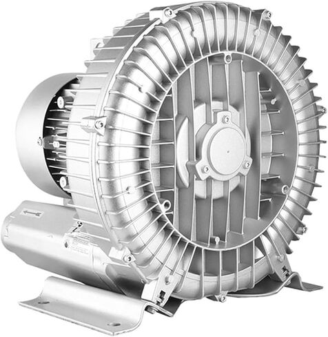 Regenerative Blower, 0.47HP/0.74HP/1.49HP High-Pressure Vortex Ring Blower Single Phase, 0.33HP 24.7cfm Industrial Vacuum Pump for Sewage Aeration Aquarium Fish Pond(1100W/1.48HP) in Saudi Arabia