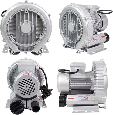 High-Pressure Regenerative Blower High Pressure Vortex Ring Blower Sewage Aeration Vortex, Industrial Vacuum Pump 0.16HP 1.48HP Air Pump for Sewage Aeration(550W/0.74HP) in Saudi Arabia