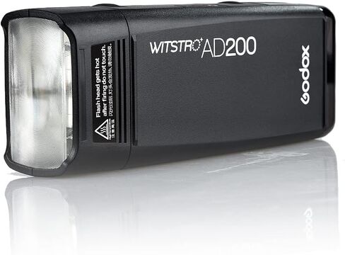 Godox AD200 200Ws 2.4G TTL Flash Strobe, 1/8000 HSS Cordless Monolight with 2900mAh Battery Strong Power, 500 Full Power Flashes, 0.01-2.1s Recycling in Saudi Arabia