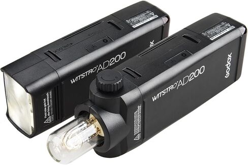 Godox AD200 200Ws 2.4G TTL Flash Strobe, 1/8000 HSS Cordless Monolight with 2900mAh Battery Strong Power, 500 Full Power Flashes, 0.01-2.1s Recycling in Saudi Arabia