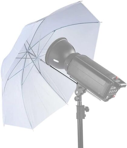 Andoer 50cm/20 Inch Photography Light Reflector Umbrella Camera Accessories Flash Diffuser Soft White Studio Photography Lighting Umbrella Accessory in Saudi Arabia