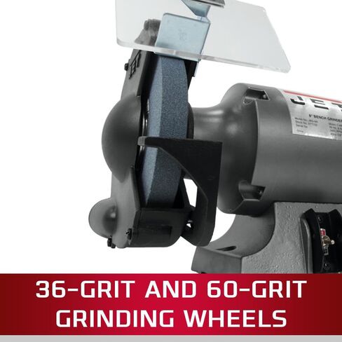 Jet Tools - JBG-8A, 8" Shop Grinder & JPS-2A Stand (577102K),Black,Grey in Kuwait