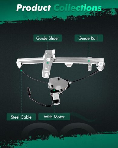 SCITOO Power Window Regulator Replacement fits for 2007-2018 for Jeep Wrangler 2018 for Jeep Wrangler JK Rear Right Passenger Side Window Regulator with Motor in Saudi Arabia