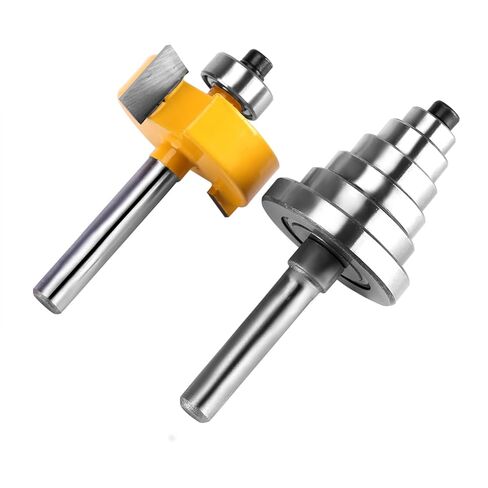 MAVIS LAVEN Router Bits, Alloy Rabbet Router Bit Set with Bearings 3/8 1/2 5/8 3/4 for Woodworking Projects in Saudi Arabia