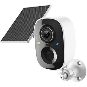 2K Security Camera Wireless Outdoor,Solar Powered WiFi Cameras for Home Security with Motion Detection,Color Night Vision(Spotlight),Instant Alert,2-Way Audio,Siren&SD/Cloud Storage,IP65,2.4GHz,2 Pack in Saudi Arabia
