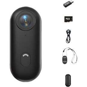 PRO 4K POV Camera, Lightweight Body Camera, 180Min Record with Magnetic Mount for Skiing, Cycling, Sports, Vlogging (Black-Base, 4K-No SD Card) in Kuwait