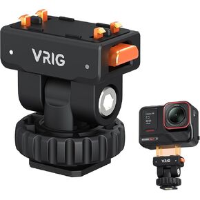 VRIG Cold Shoe Adapter Mount with Magnetic Quick Mount, 180 Tilt Adjustable, Universal Camera Accessory for Insta360 Ace Pro2/Ace Pro/Ace,Camera Adapter with 1/4" Screw Hole for Tripod, Monopod in Kuwait