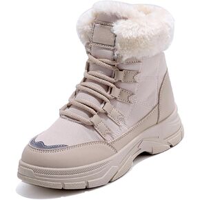 أحذية ثلج شتوية للسيدات خفيفة الوزن ودافئة من القطيفة مبطنة بالصوف أحذية المشي الشتوية in Kuwait