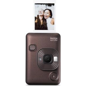 Fujifilm Mini LiPlay Hybrid Instant Camera with Mini Film, 32GB microSD Card, Charging Cable, Hand Strap and Pixibytes Microfiber Cleaning Cloth... (Deep Bronze + 40 Sheets) in Kuwait