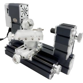 60W 12000RPM High Power Mini Metal Rotating Lathe,4-axis desktop lathe machine，Wood DIY/Soft Metal Crafting 150mm machining diameter in Saudi Arabia