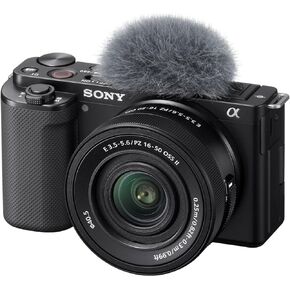 Sony Alpha ZV-E10 - APS-C Interchangeable Lens Mirrorless Vlog Camera Kit - Black, ZVE10KB in Kuwait