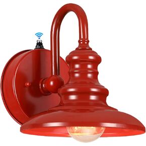 LONEDRUID Dusk to Dawn Sensor Outdoor Gooseneck Barn Light Fixtures Brown Exterior Wall Sconce Lighting Modern Outside Porch Lantern Waterproof Farmhouse Wall Mount Lamp for House Garage Patio in Kuwait