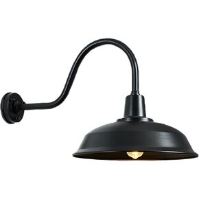 Barn Lights Outdoor 15 Inch Gooseneck, Farmhouse Wall Light for Garage, Porch & Entryway (ETL Listed) in Saudi Arabia