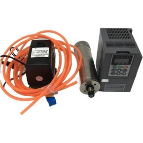 4.5KW 220v ER20 24000rpm 100mm water-cooled spindle motor + 5.5kw VFD + 75W water pump kit in Saudi Arabia