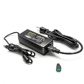 24V 5A Power Supply Adapter, 120W AC/DC Transformer (100-240V) with 5.5x2.5mm Plug for LED Strip Lights, CCTV Cameras, LCD Monitors in Kuwait