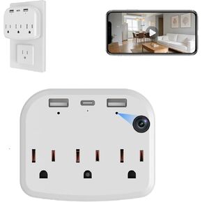 1080P Wall Outlet WiFi Camera Security Nanny Camera Motion Detection (Including 32g Memory Card) in Saudi Arabia