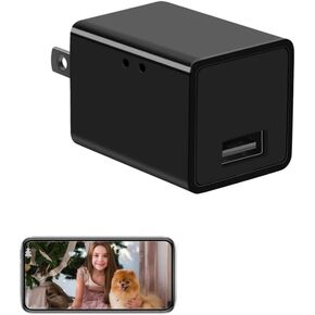 كاميرا تجسس ذكية لاسلكية صغيرة 1080 بكسل شاحن USB كاميرا واي فاي كاميرا مراقبة داخلية مراقبة الطفل كاميرا مراقبة أمنية كشف الحركة مع تطبيق تغذية مباشرة in Kuwait