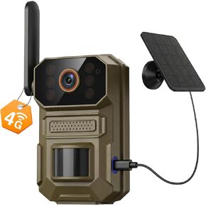 4G LTE Cellular with Solar Panel, 1080P Game Cameras, Night Vision, Smart AI Motion Detection, 2-Way Talk, IP66 Waterproof, Battery Powered, Unlimited Plan (Sold Separately) in Saudi Arabia