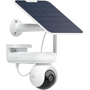 Reolink Altas Pt Ultra-4K Solar Security Cameras Wireless Outdoor ، عمر بطارية 500 يوم ، رؤية Colorx الليلية ، 360 درجة تتبع الميل الميل ، الكاميرات المزدوجة Wi-Fi 6 للأمن المنزلي in Kuwait