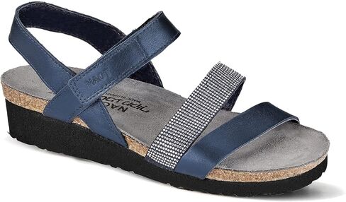 NAOT Women Krista Backstrap Sandal Polar Sea Lthr/Dark Blue w/Nikel Rivets 9-9.5 M US in Saudi Arabia