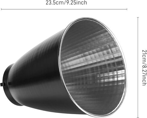 عاكس قياسي GVM، عاكس قياسي 40 درجة لمصباح LED GVM 700w/650w/500w/300w/200w ومصباح فيديو LED آخر مثبت على حامل Bowens in Kuwait