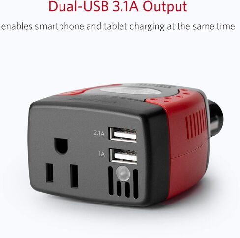 Bestek 150W Car Power Inverter ، شاحن السيارات DC 12V إلى 110 فولت AC Converter PD 30W QC 3.0 18W USB Charger Car Charger Adapter Power Power Power to Car in Saudi Arabia