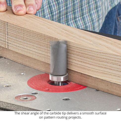 Plunging Template Router Bit, 1/2" SH, 3/4" CL, 3/4" CD, 2-Flute, Carbide Tipped Plunge Bit for Template + Mortising + Dados + Rabbets, USA-Made US520707PLT in Saudi Arabia