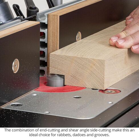 Plunging Template Router Bit, 1/2" SH, 3/4" CL, 3/4" CD, 2-Flute, Carbide Tipped Plunge Bit for Template + Mortising + Dados + Rabbets, USA-Made US520707PLT in Saudi Arabia